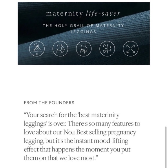 BLANQI Maternity Leggings in Black, Size Large - Picture 7 of 8